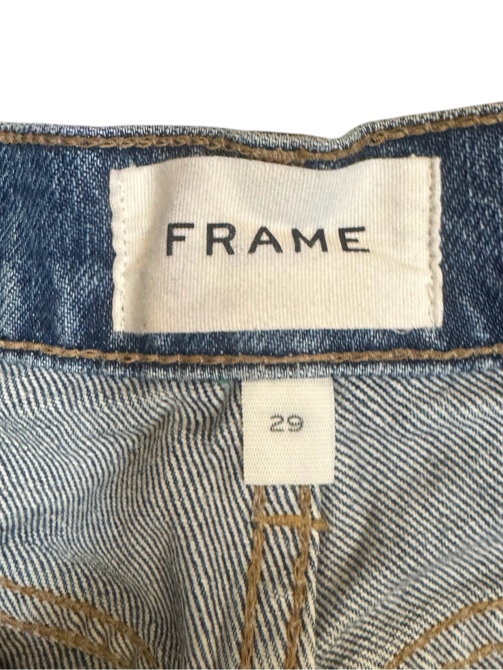 FRAME Mosaic Pleated Wide Leg Jeans Mesa Raw Hem High Rise Size 29 - Picture 2 of 12